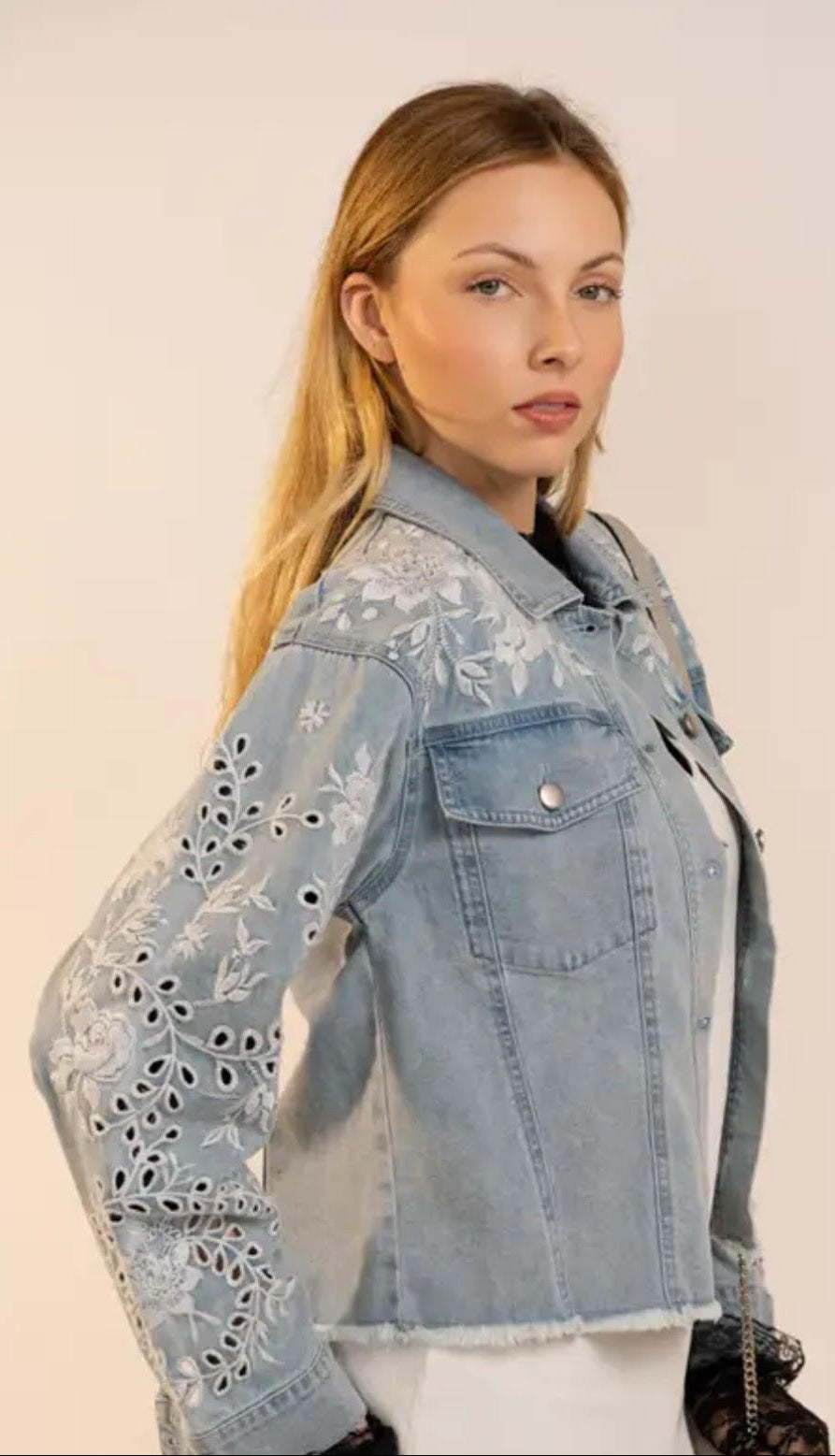 Embroidered Denim Jacket