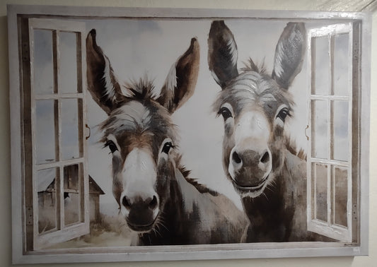 Donkey Friends Painting
