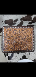 Tooled Leather Jewelry Box