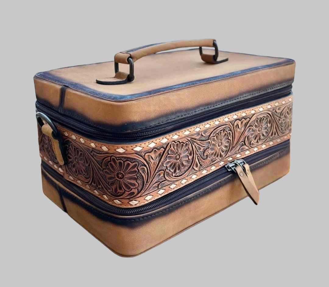 Esther Cowhide and Tooled Leather Bag