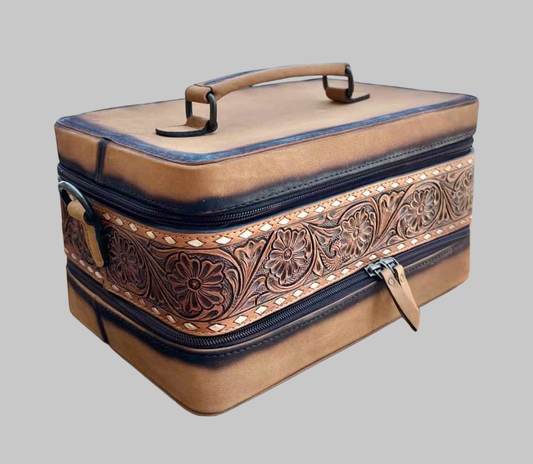 Esther Cowhide and Tooled Leather Bag