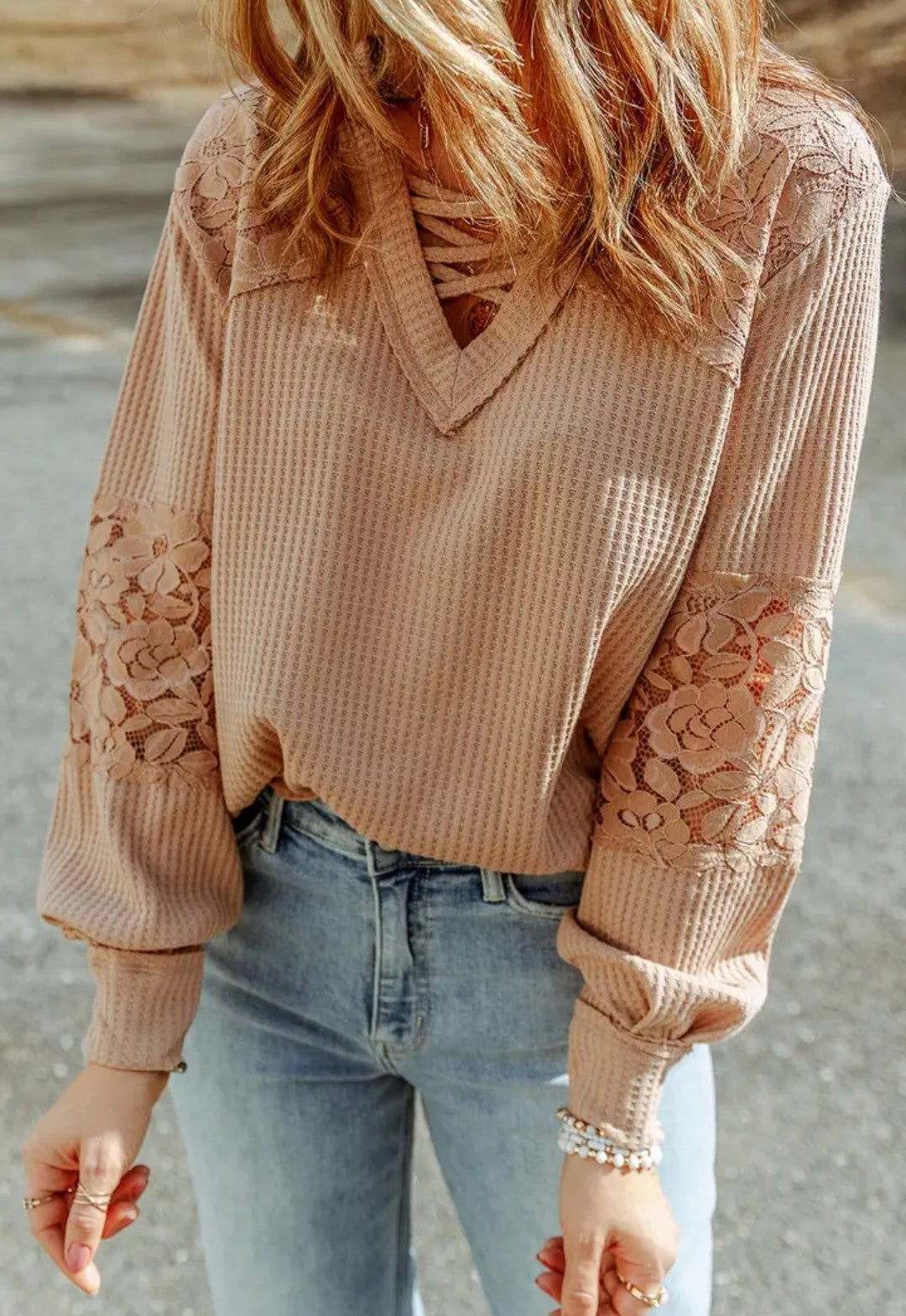 Long Sleeve Lace Top