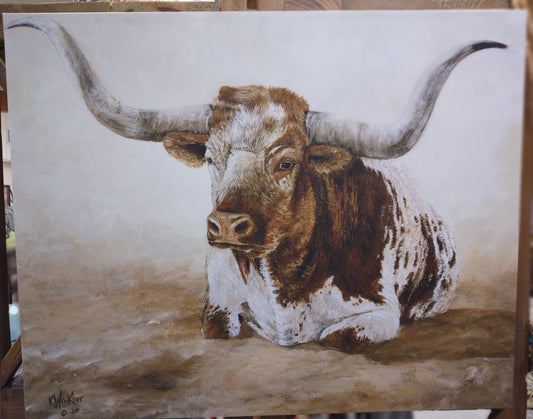 Longhorn Painting