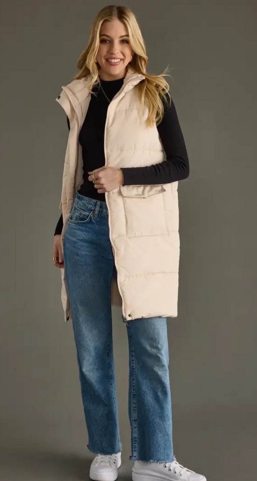 Long Puffy Vest