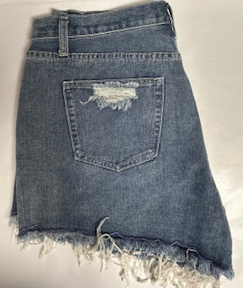 Umgee Frayed Denim Shorts