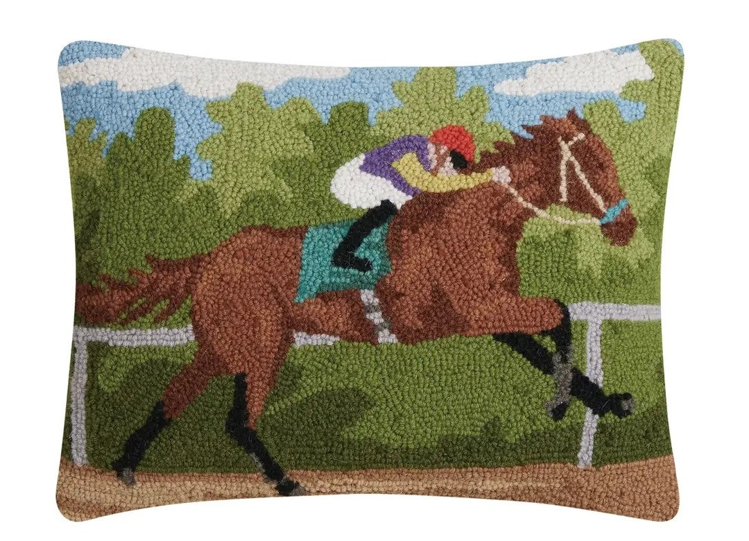 Race Day Needle Point Pillow