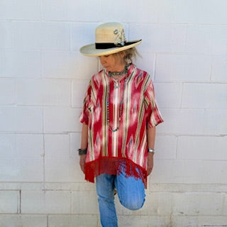 Fringed Serape Top