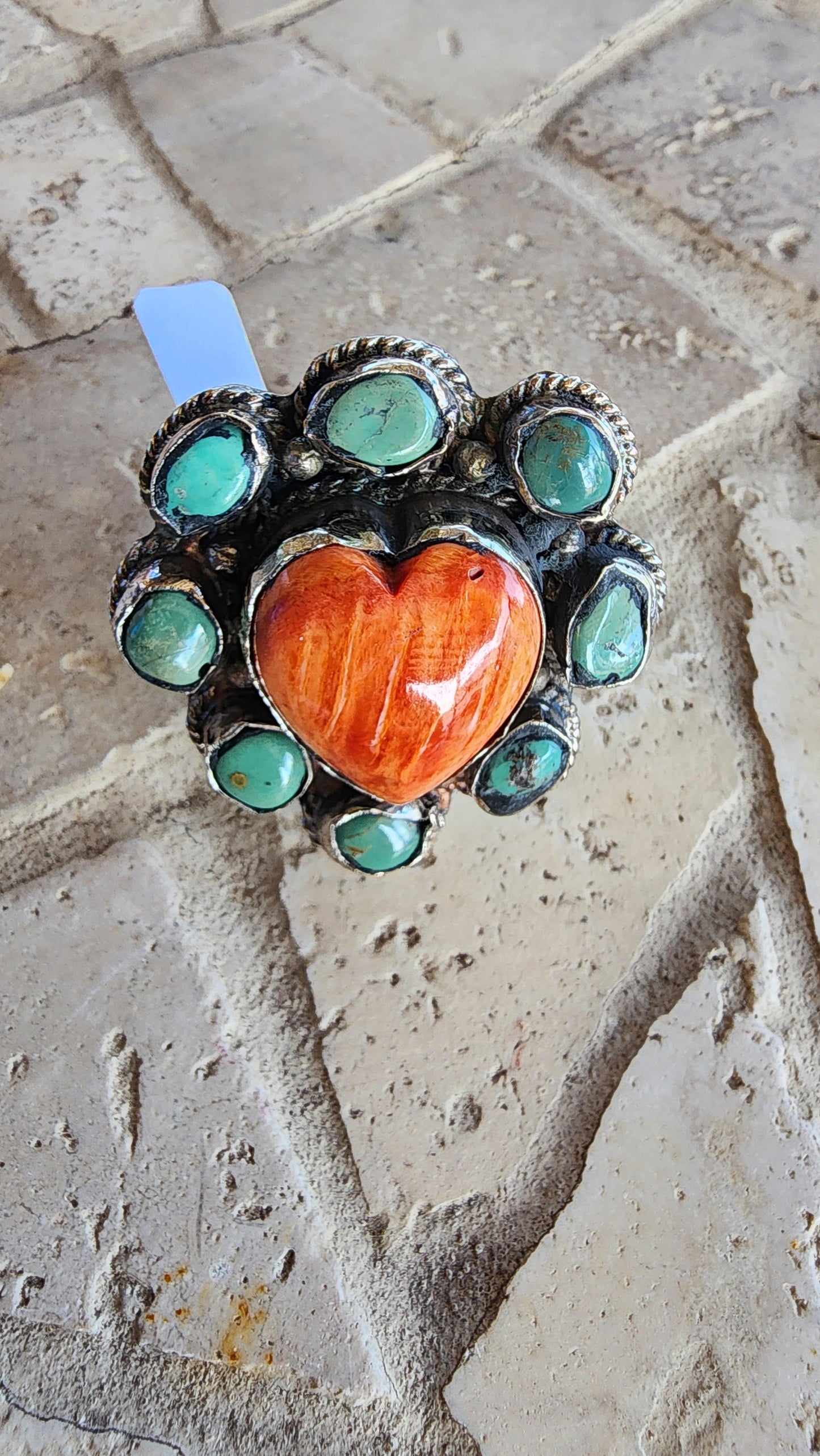 Spiney Oyster Heart Ring