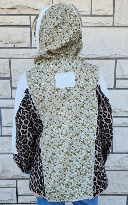 POL Floral and Leopard Blouse