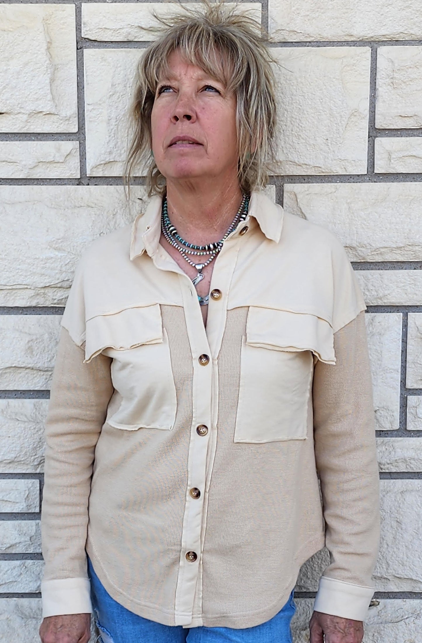 Long Sleeve Button Up Blouse