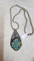 Handcrafted Flower Disk Necklace